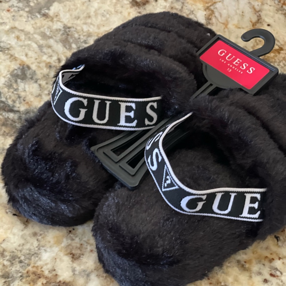 Rozy Faux-Fur Slippers Guess - Picture 2 of 4